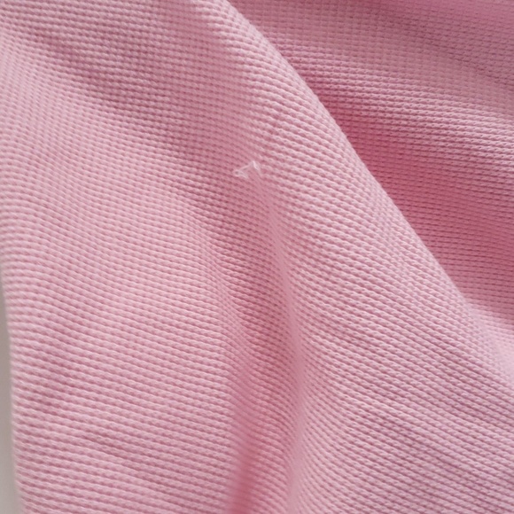 We the Free, off the shoulder waffle shirt in pink - Picture 4 of 6